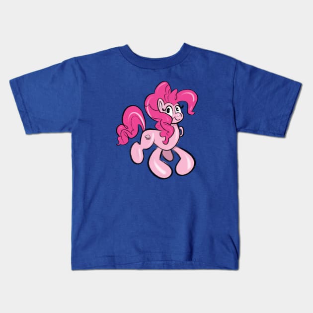 Squeaky Pinky Kids T-Shirt by AmyNewBlue